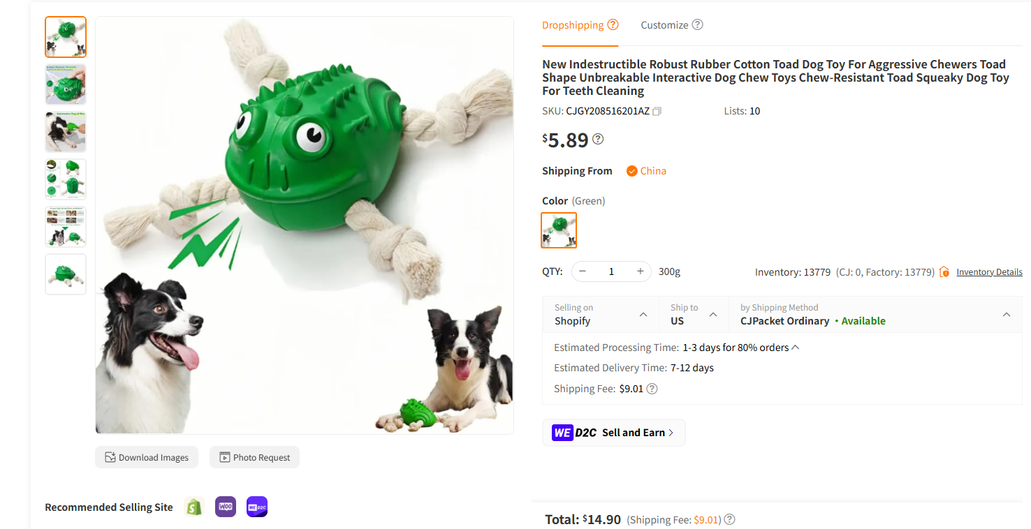 Indestructible Dog Chew Toy